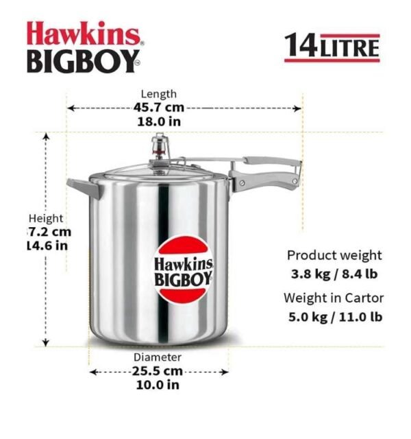 Hawkins Bigboy 14 Litre - Image 2