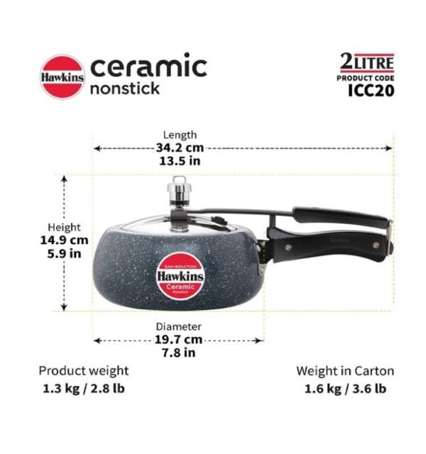 Hawkins Ceramic NS 2 Litre - Image 2