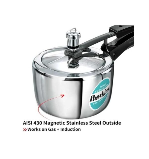 Hawkins Tri-Ply Stainless Steel 2.5 Litre - Image 3
