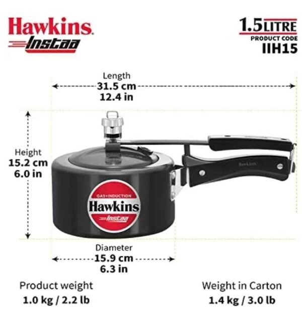 Hawkins Instaa 1.5 Litre - Image 2